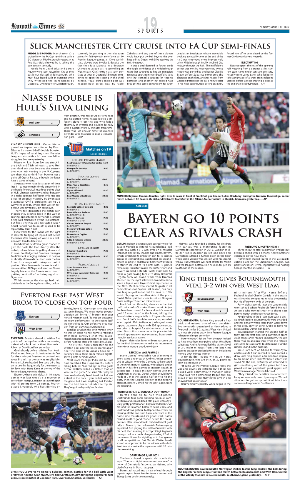 Bayern GO 10 Points Clear AS Rivals Crash