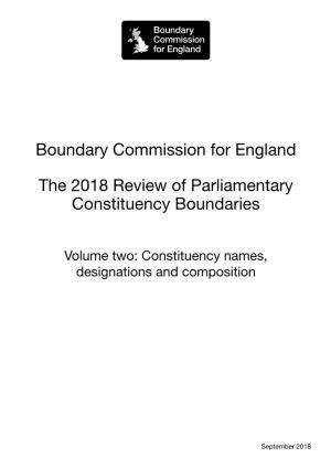 Boundary Commission Vol 2
