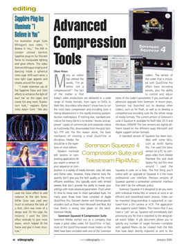 Advanced Compression Tools