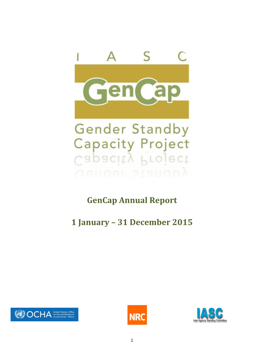 Gencap Annual Report 1 January