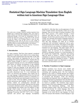 From English Written Text to American Sign Language Gloss