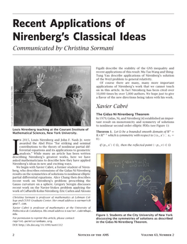 Recent Applications of Nirenberg's Classical Ideas