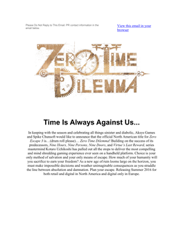 Zero Time Dillema.Pdf
