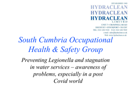 Legionella and Stagnation in Water Services – Awareness of Problems, Especially in a Post Covid World Presenter- Niall Phillips