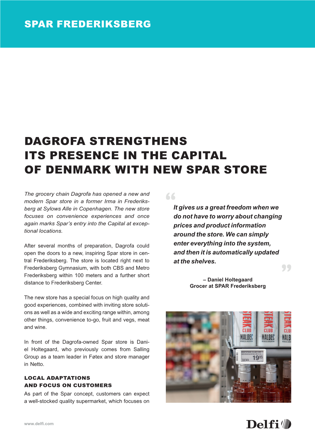 Dagrofa Strengthens Its Presence in the Capital of Denmark with New Spar Store