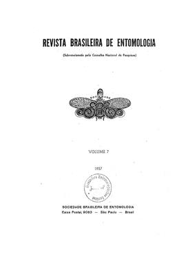 Revista Braseleira De Entomologia