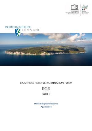 Biosphere Reserve Nomination Form [2016] Part Ii