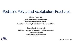Fractures of the Pelvis & Acetabulum