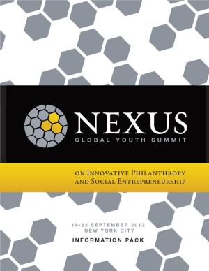 Nexus Global Youth Summit on Innovative Returning to Berkeley She Plans to Launch Another Philanthropy and Social Entrepreneurship