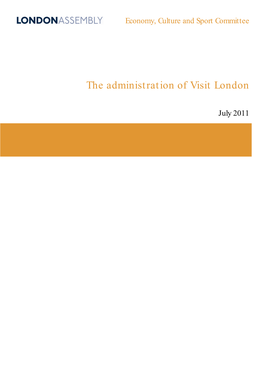 The Administration of Visit London