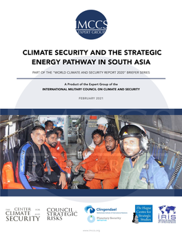 Climate Security and the Strategic Energy Pathway in South Asia