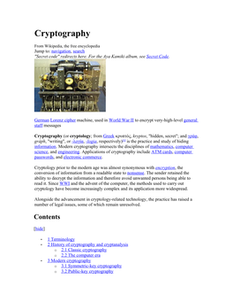 Cryptography