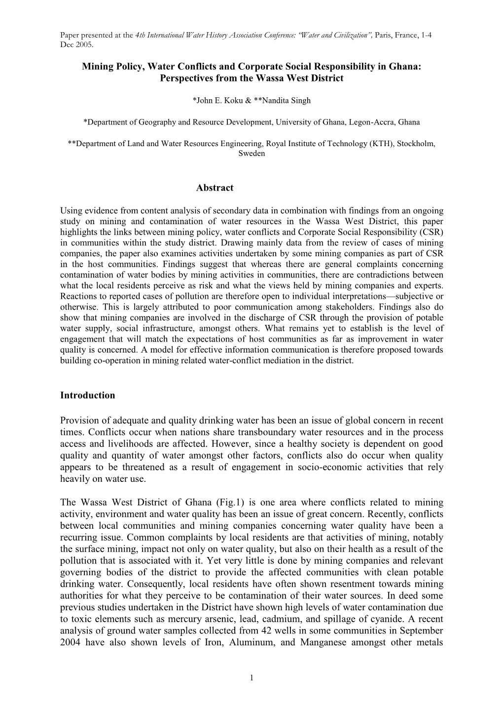 Tree Planting, Local Knowledge and Species Preference In