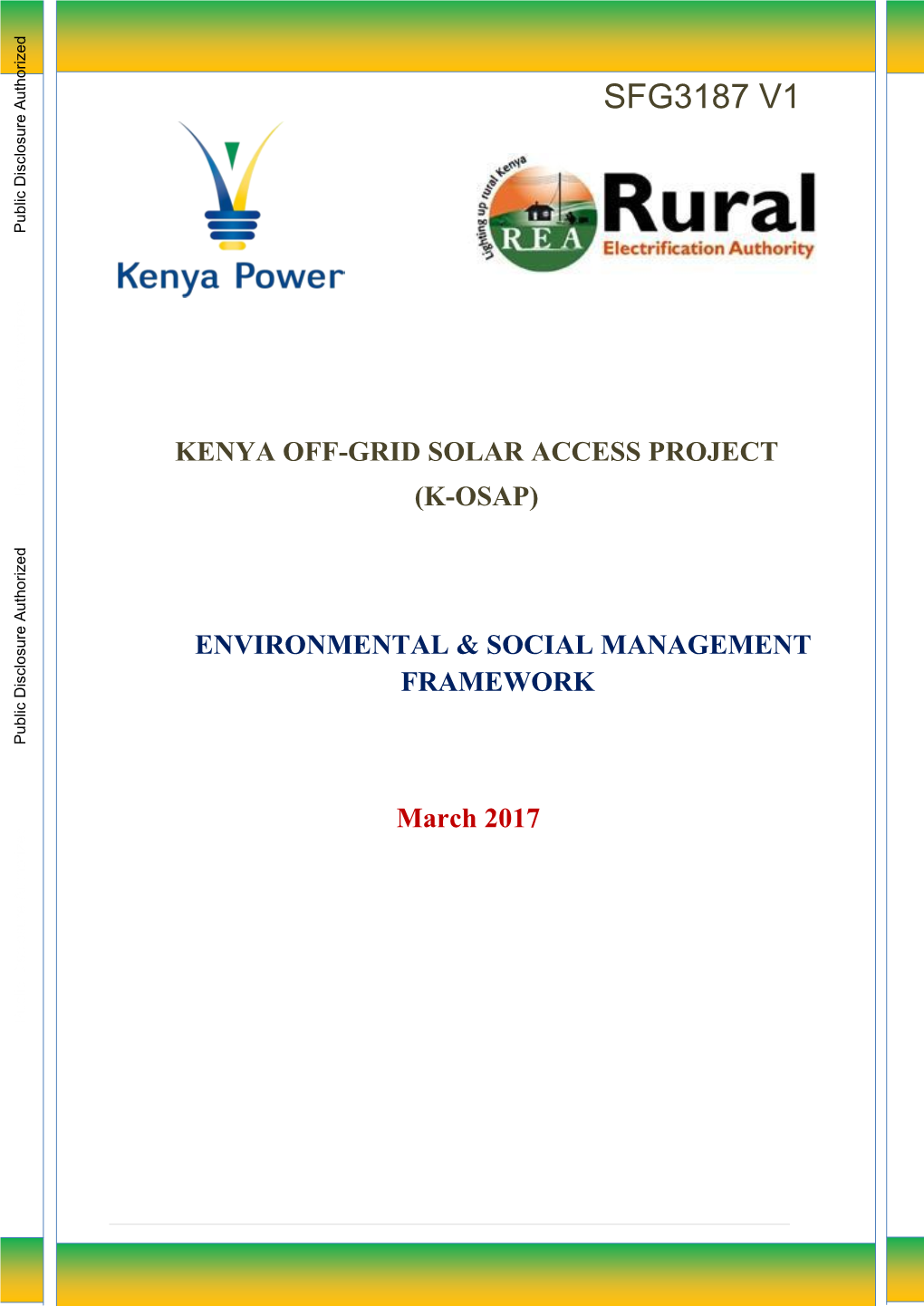 Kenya Off-Grid Solar Access Project