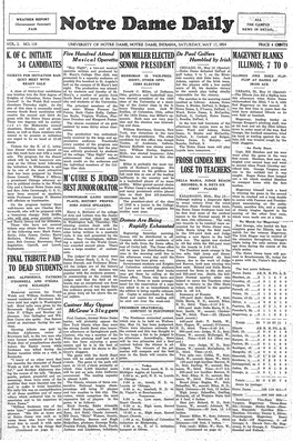 Notre Dame Daily 1924-05-17 (Volume 2, Number 118)