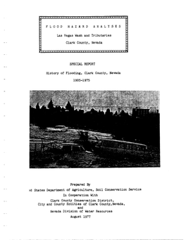 History of Flooding, Clark County, Nevada 1905-1975