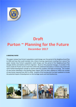 Draft Purton ~ Planning for the Future December 2017