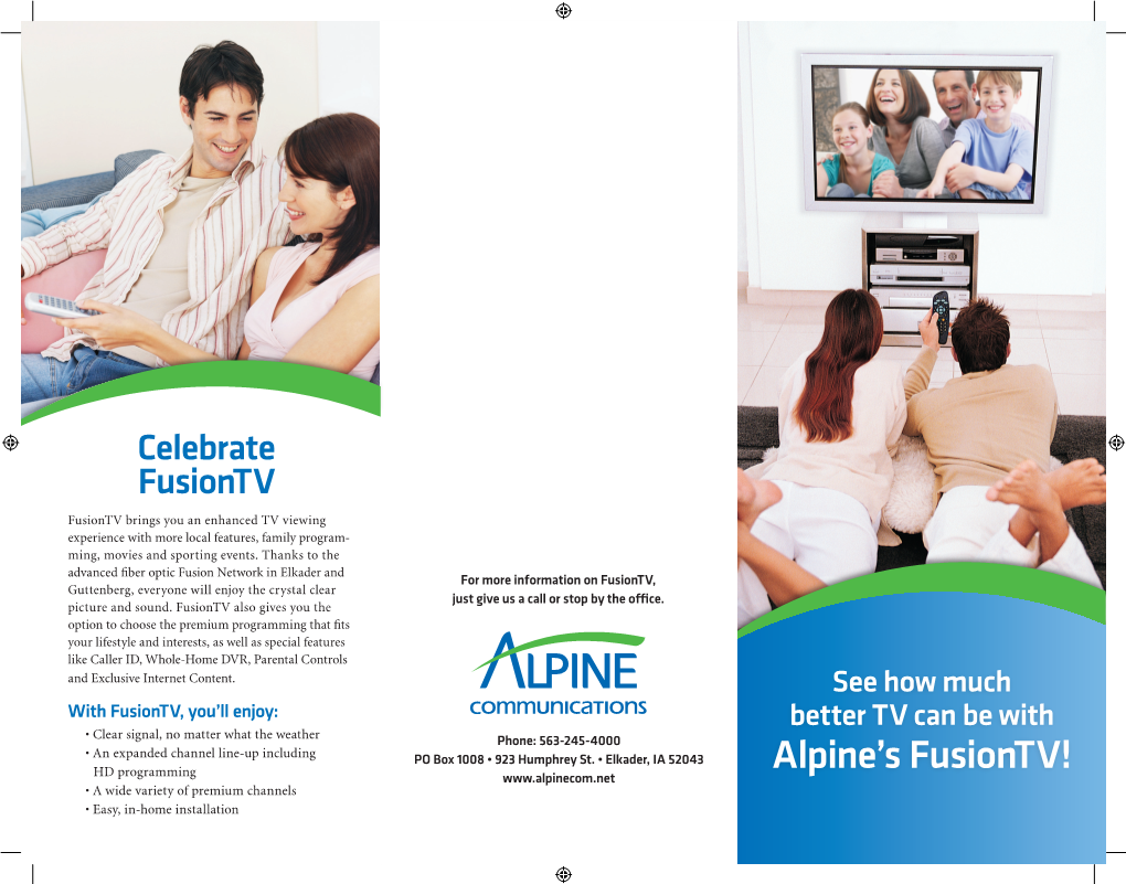 Alpine's Fusiontv!