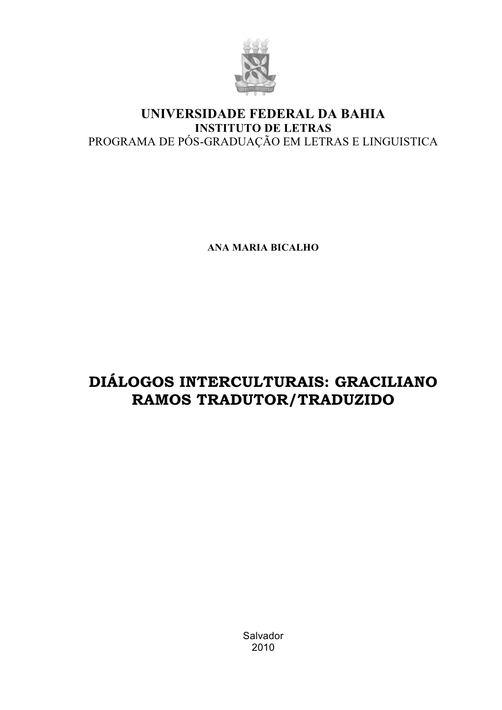 Graciliano Ramos Tradutor/Traduzido