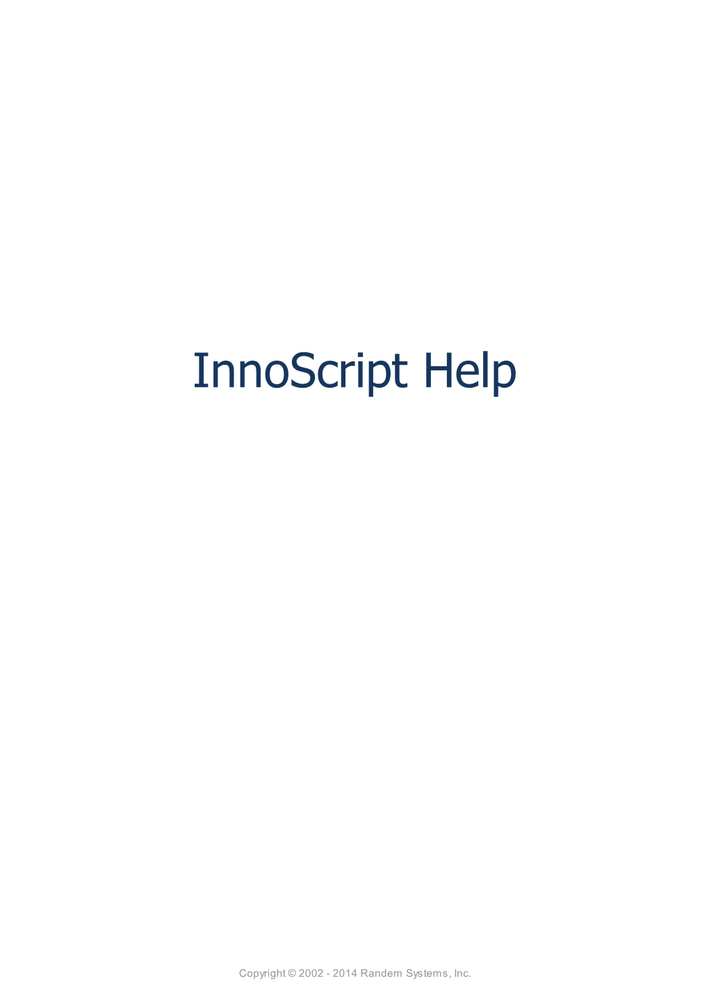 Innoscript Help