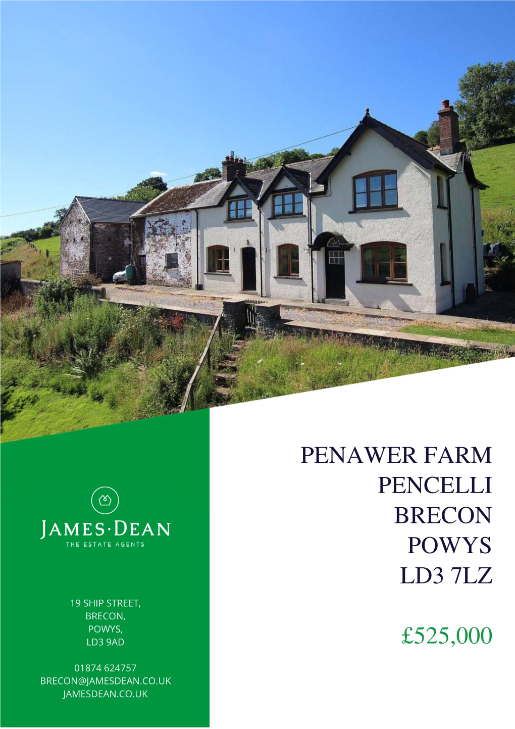 Penawer Farm Pencelli Brecon Powys Ld3 7Lz £525,000
