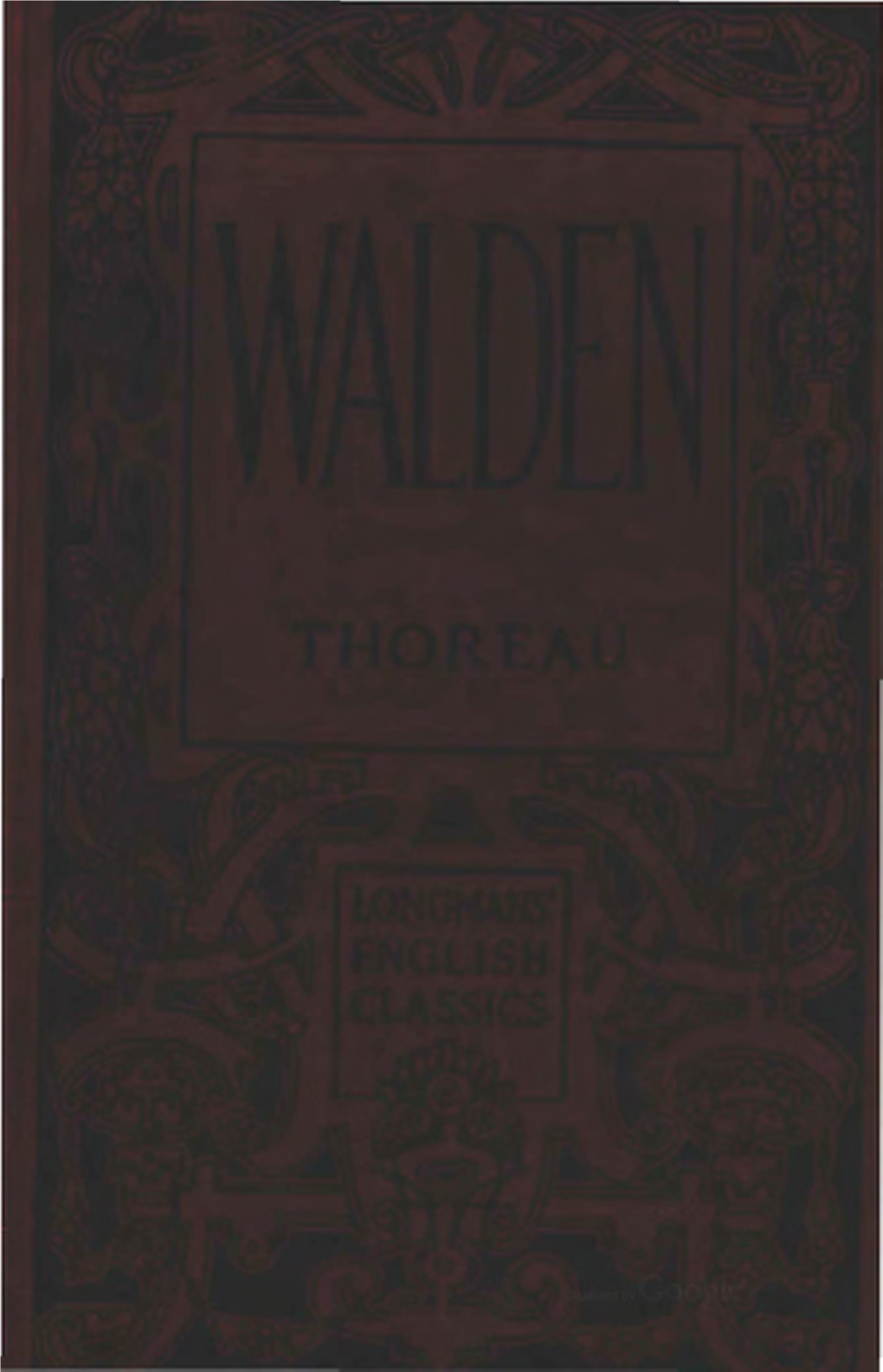 Thoreau's Walden