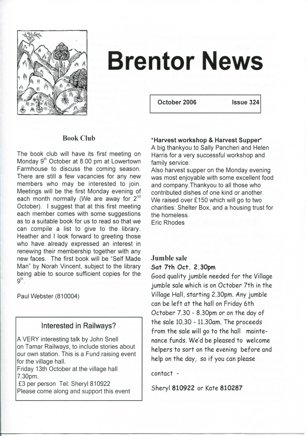 Brentor News