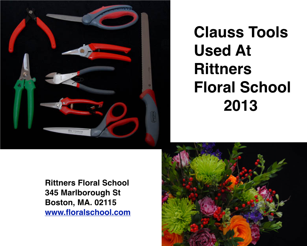 Clauss Tools Used at Rittners2013pg