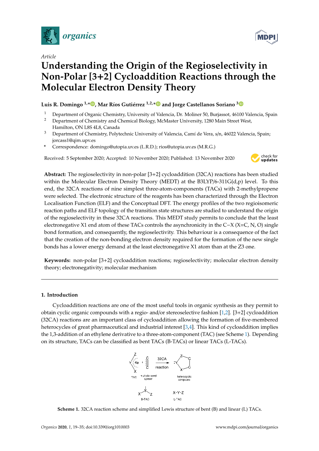Understanding the Origin of the Regioselectivity in Non-Polar [3+2] Cycloaddition Reactions Through the Molecular Electron Density Theory