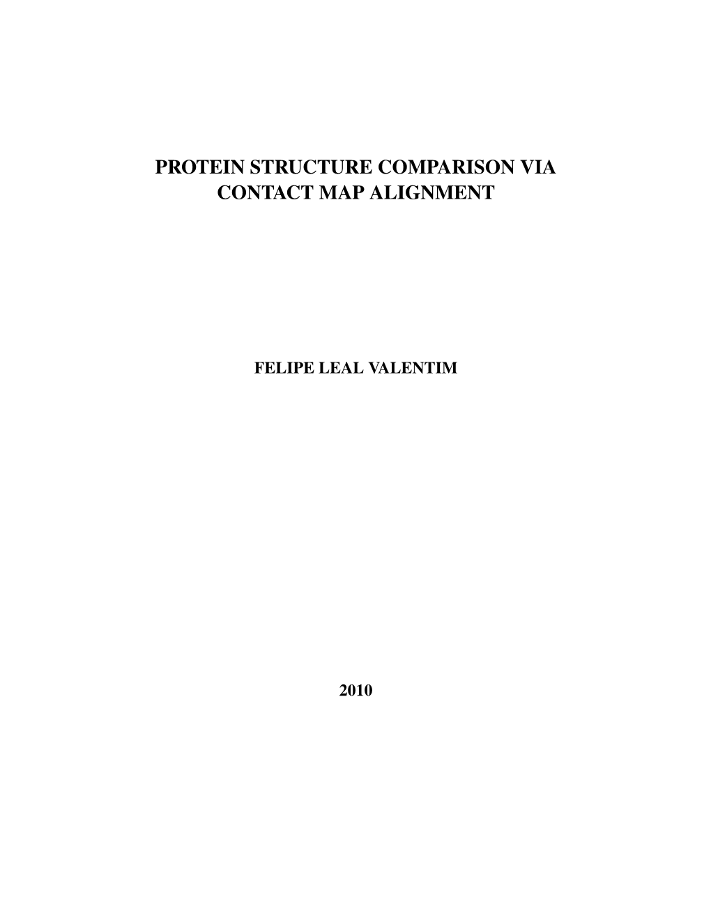 Protein Structure Comparison Via Contact Map Alignment