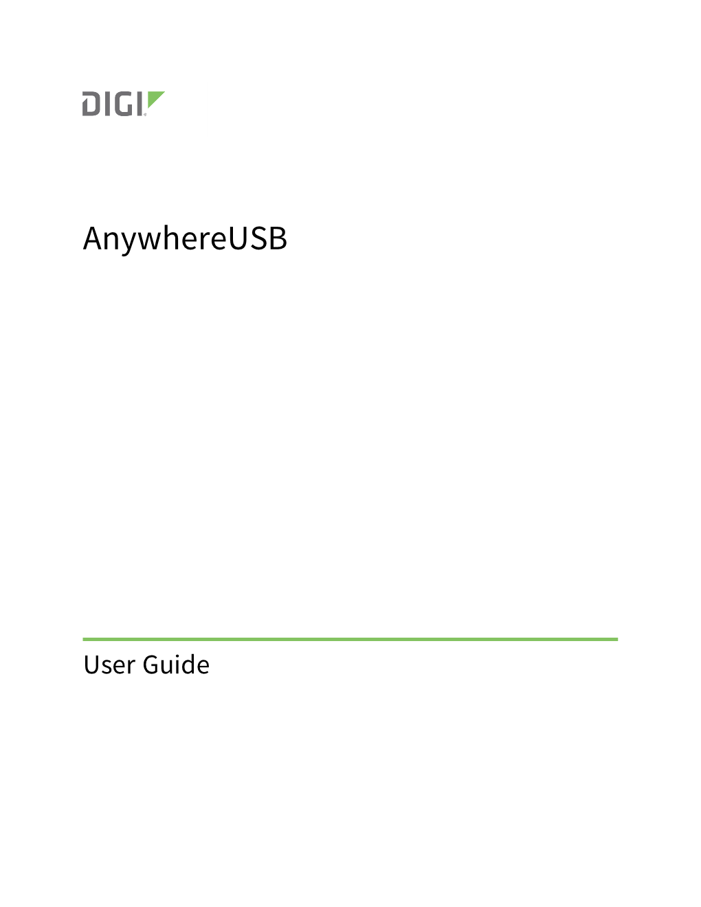 Anywhereusb User Guide 2 Contents