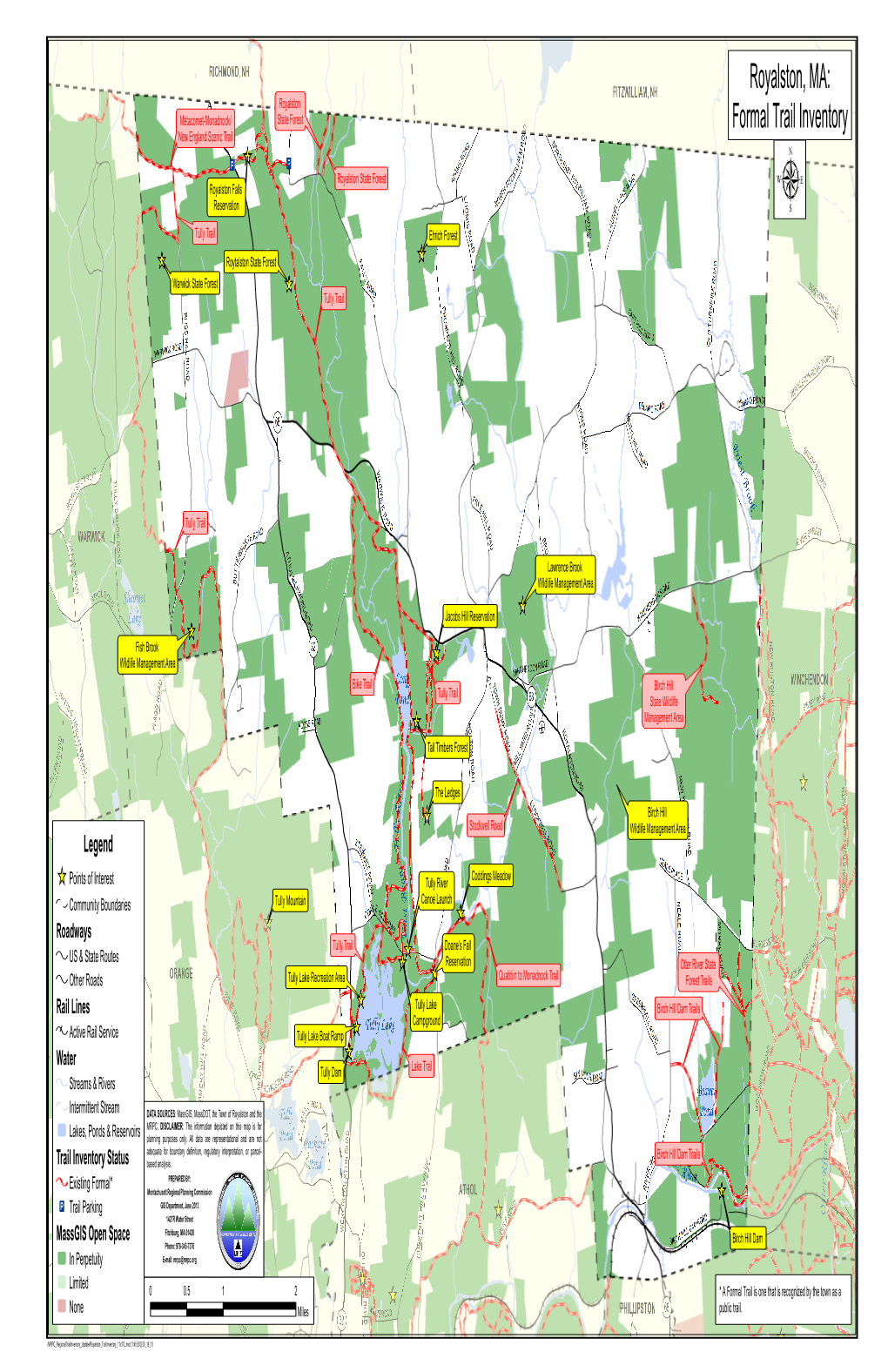 Royalston, MA: Formal Trail Inventory