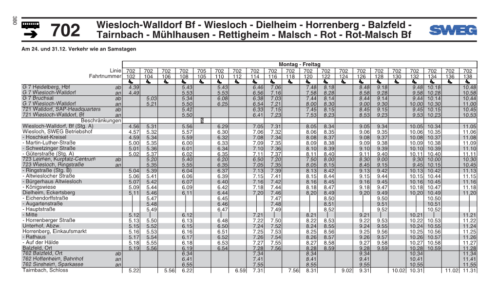 702 Wiesloch-Walldorf Bf