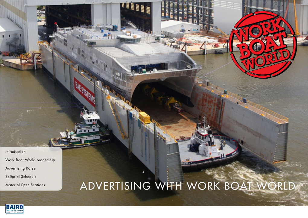 Advertising with Work Boat World Introducing Work Boat World