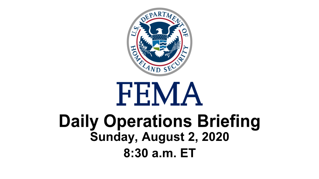 FEMA Daily Situation Report