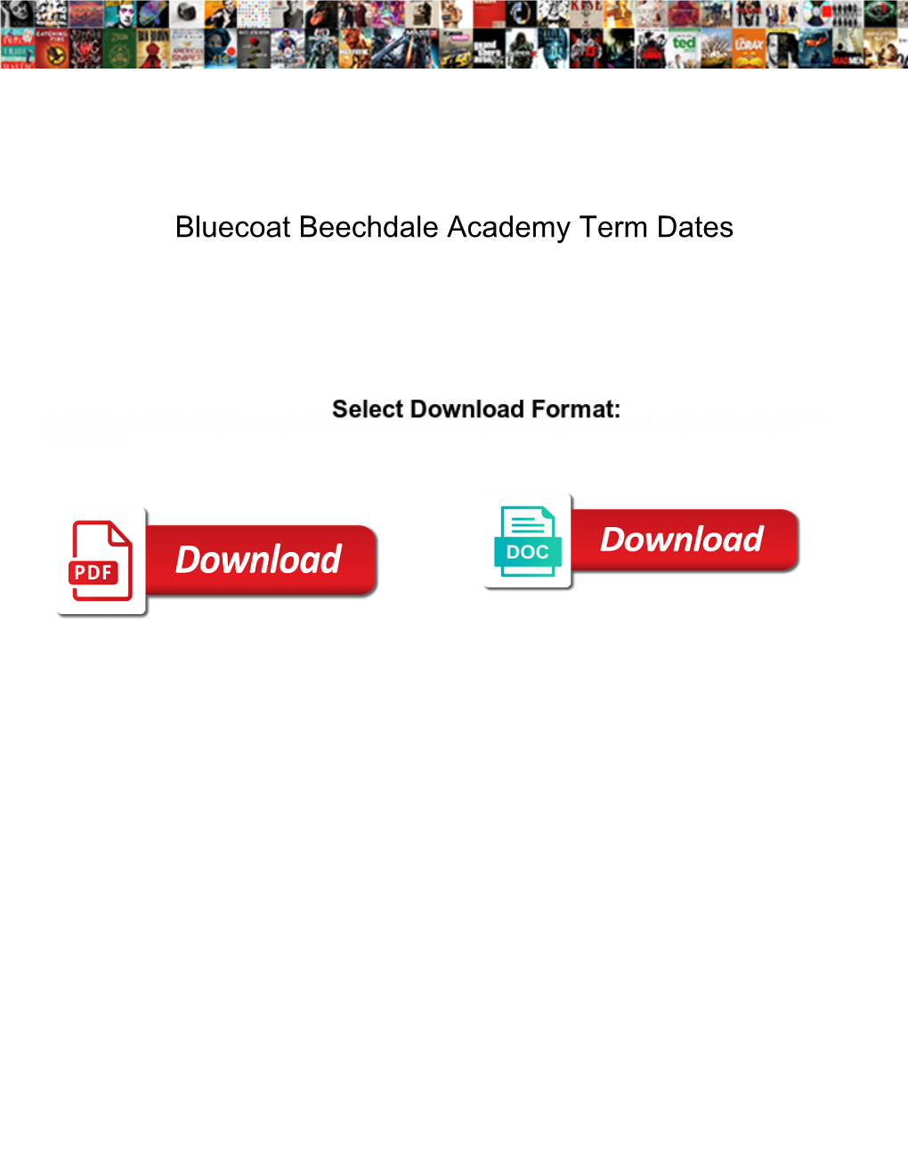 Bluecoat Beechdale Academy Term Dates