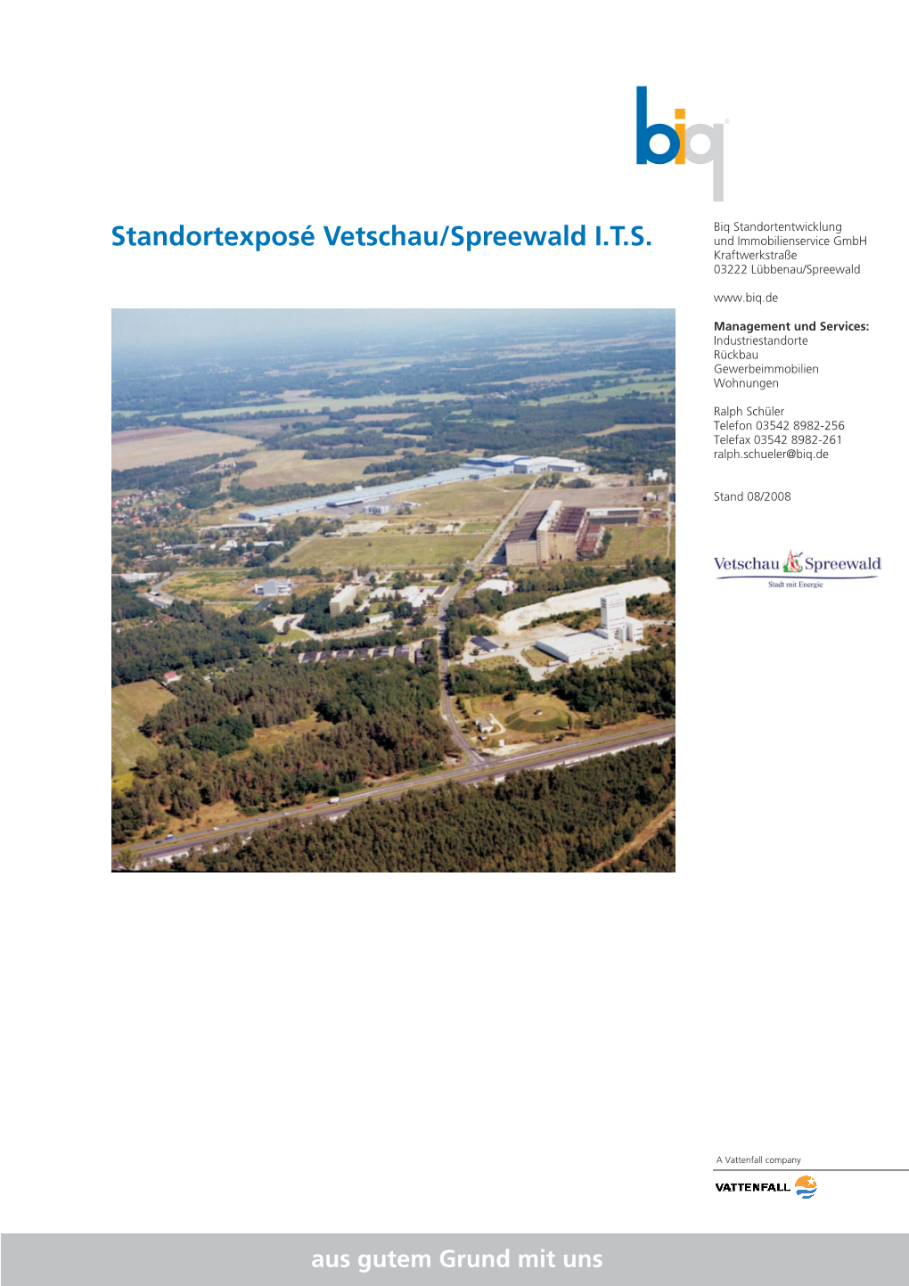 Standortexposé Vetschau/Spreewald I.T.S. Und Immobilienservice Gmbh Kraftwerkstraße 03222 Lübbenau/Spreewald