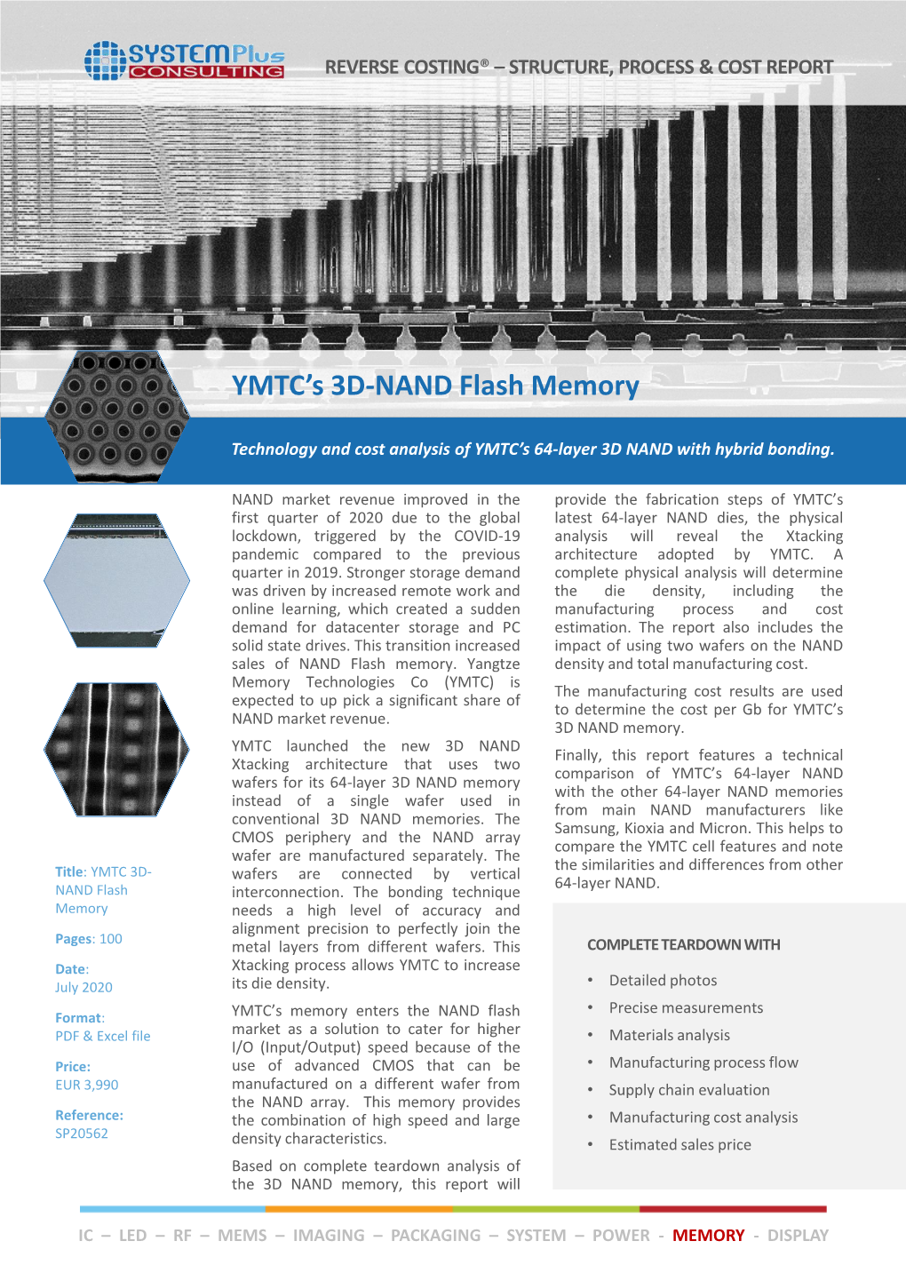 Ymtc's 3D-Nand Flash Memory