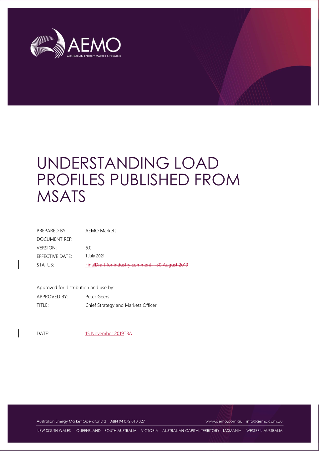 Understanding Load Profiles Published from Msats