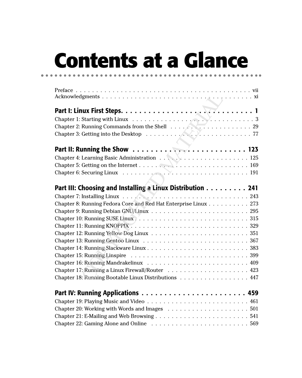 Contents at a Glance