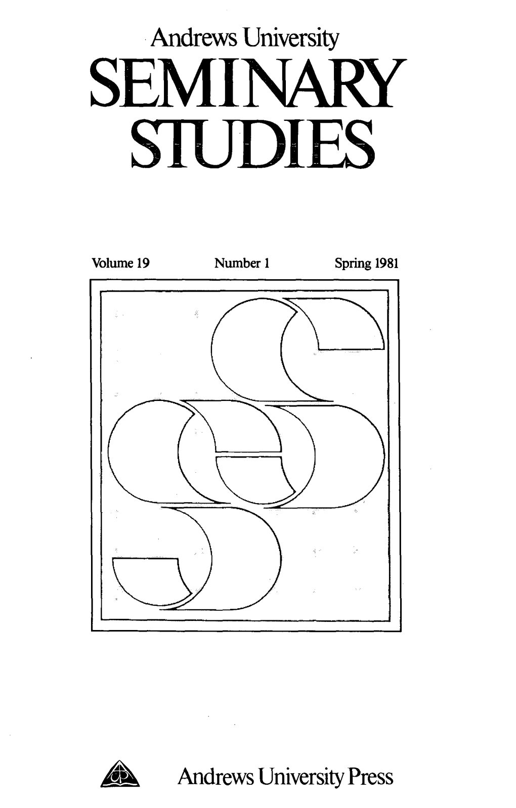 Andrews University Seminary Studies for 1981