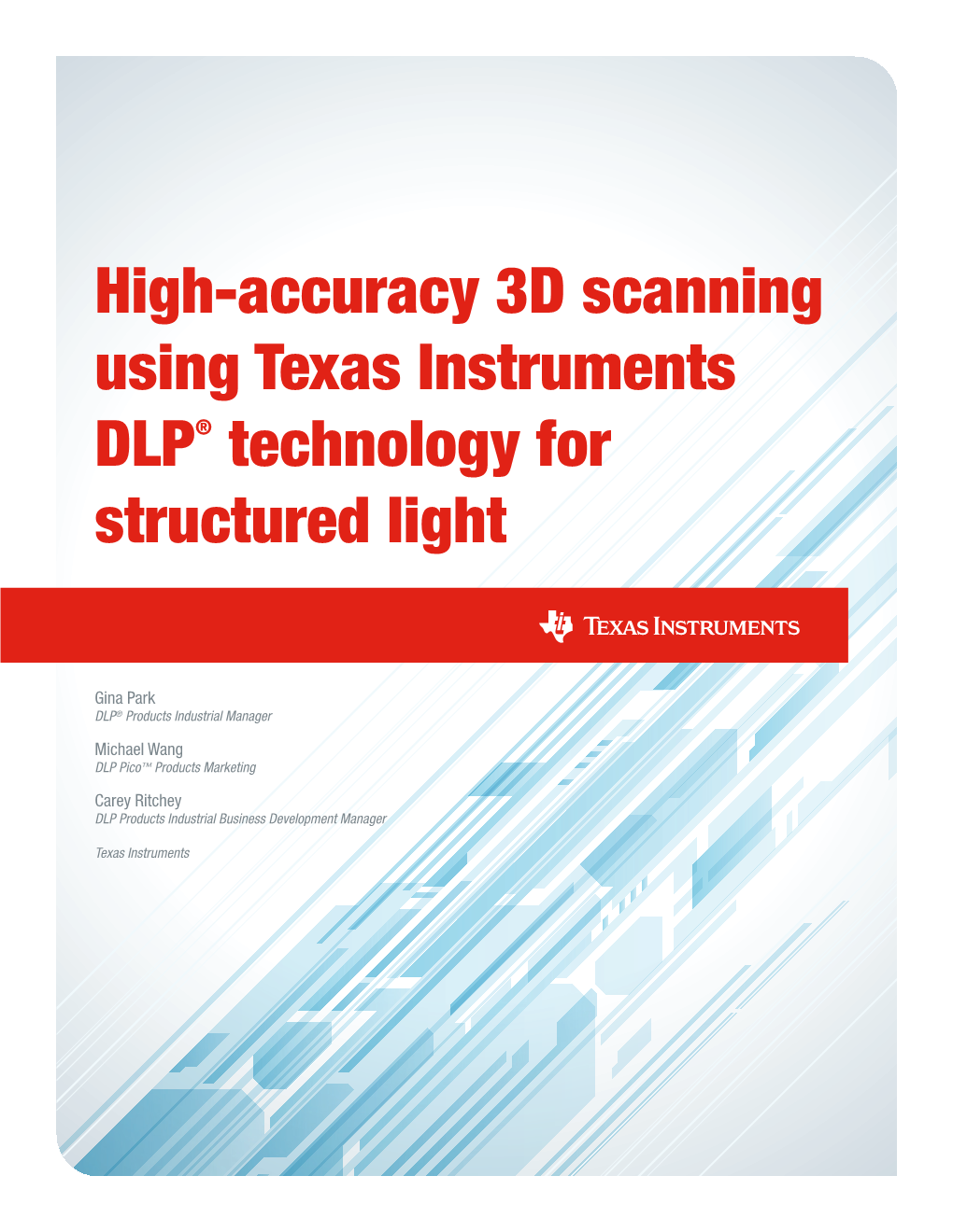 High Accuracy 3D Scanning Using Texas Instruments DLP