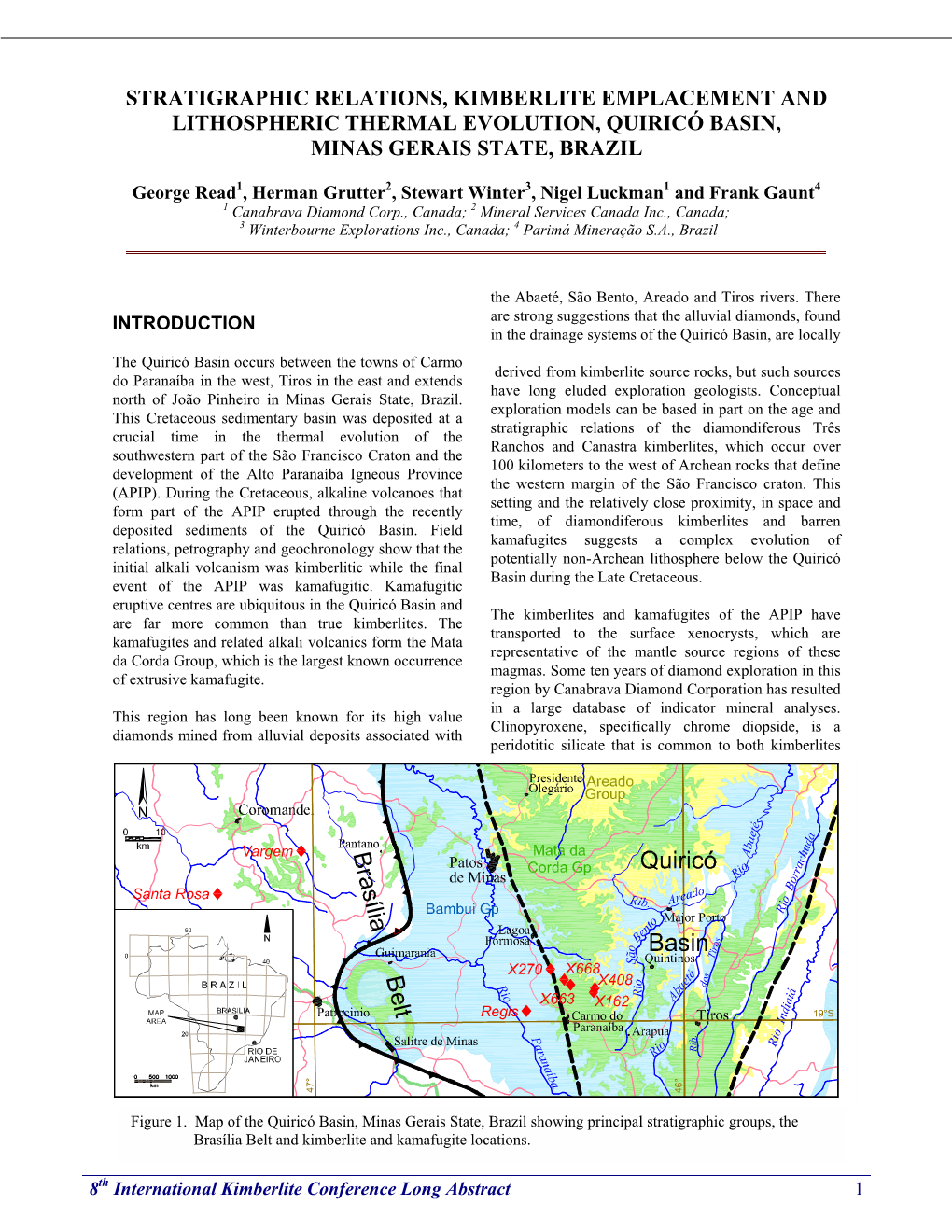 Stratigraphic Relations, Kimberlite Emplacement and Lithospheric Thermal Evolution, Quiricó Basin, Minas Gerais State, Brazil