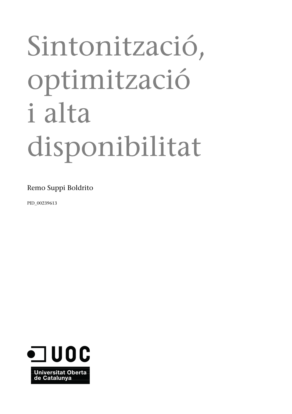 Administració Avançada Del Sistema Operatiu GNU/Linux