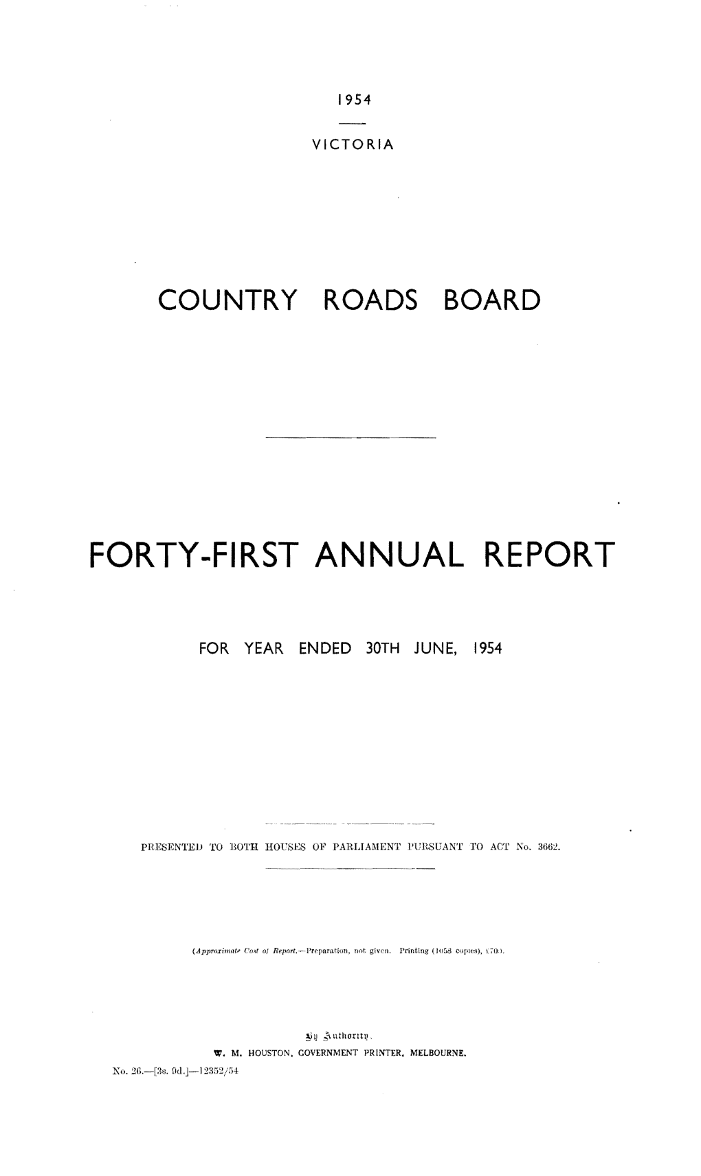 Forty-First Annual Report