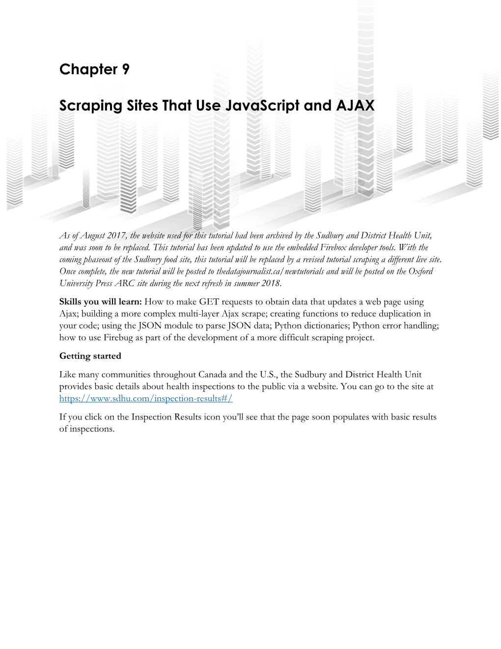 Chapter 9 Scraping Sites That Use Javascript and AJAX