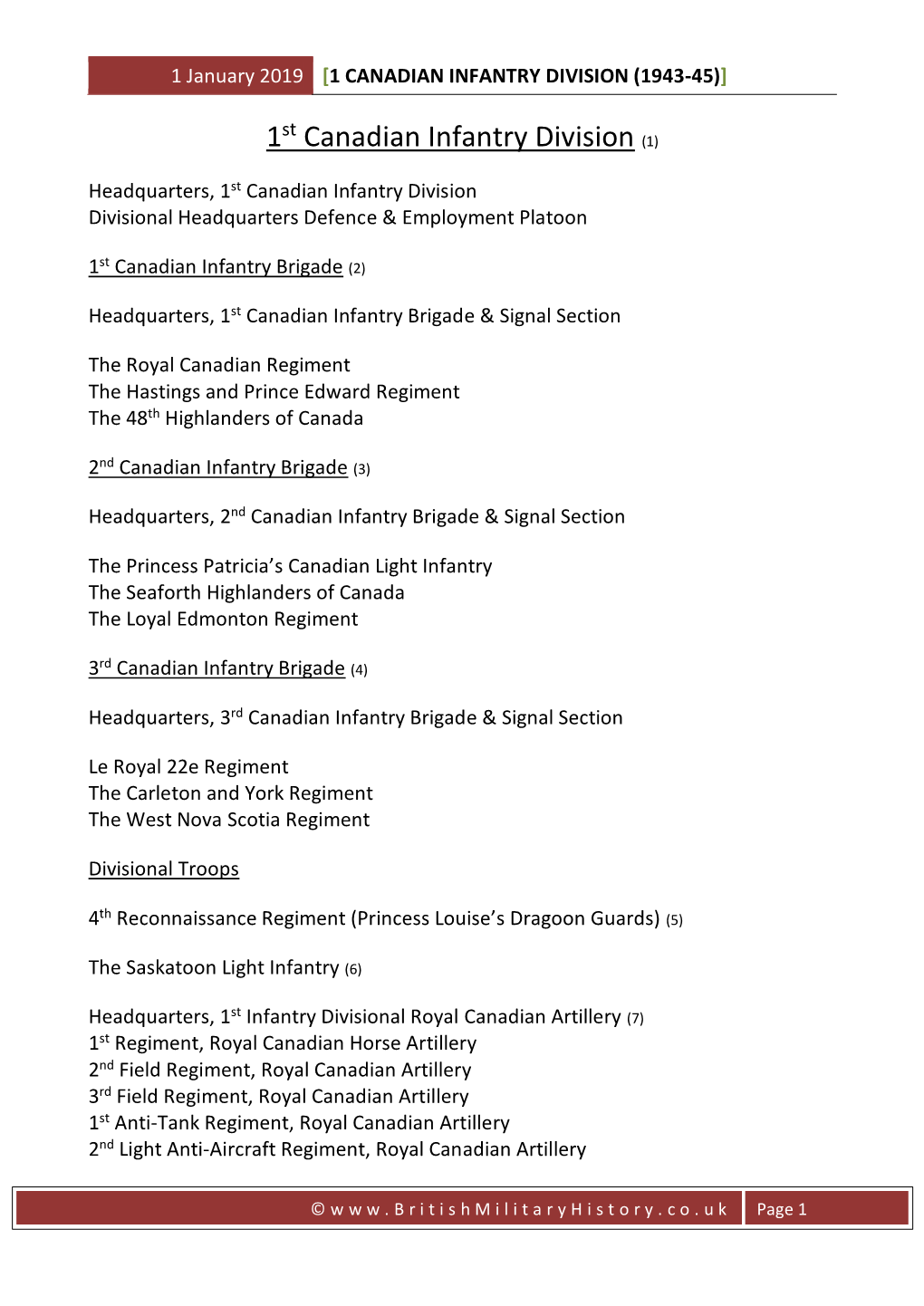 1 Canadian Infantry Division (1943-45)]