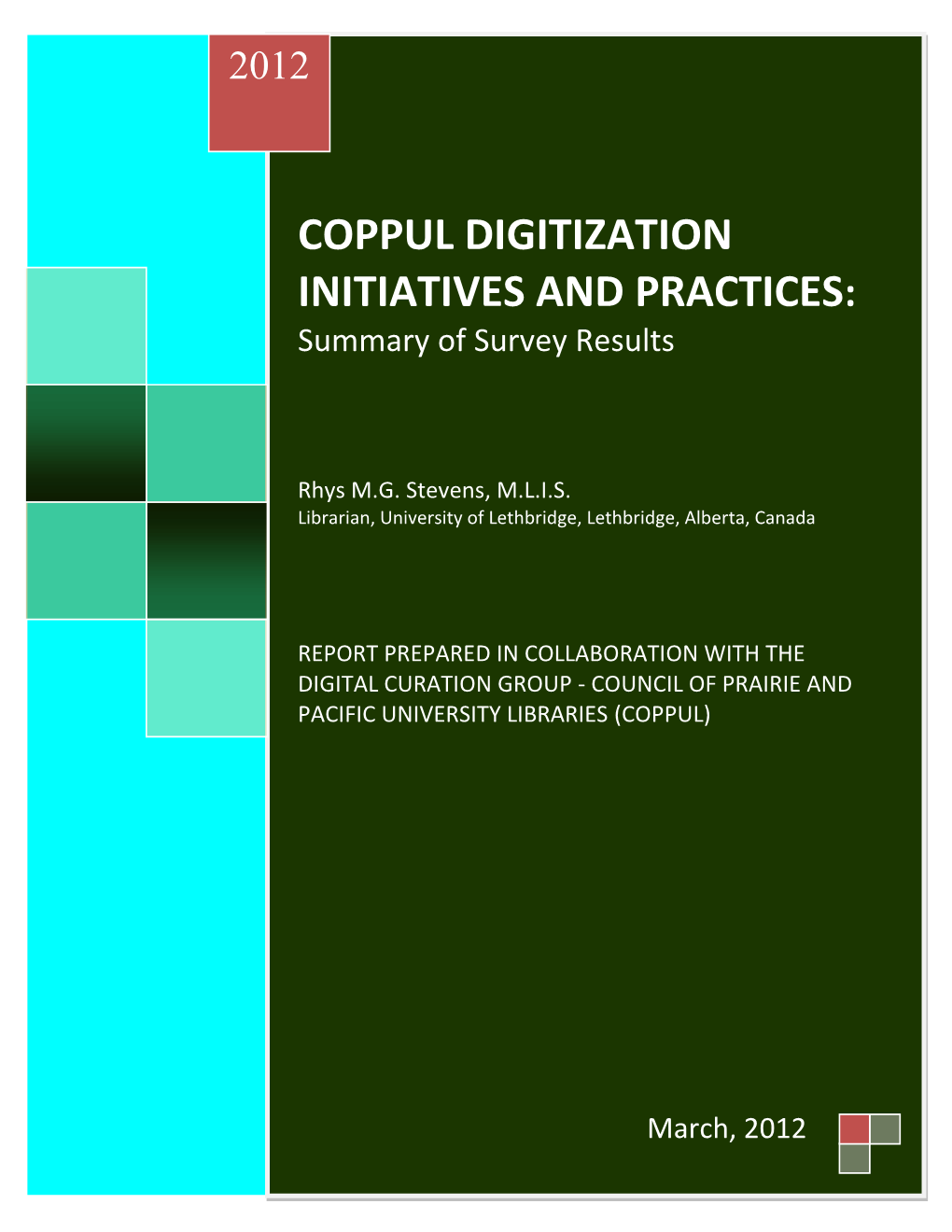COPPUL DIGITIZATION INITIATIVES and PRACTICES: Summary of Survey Results