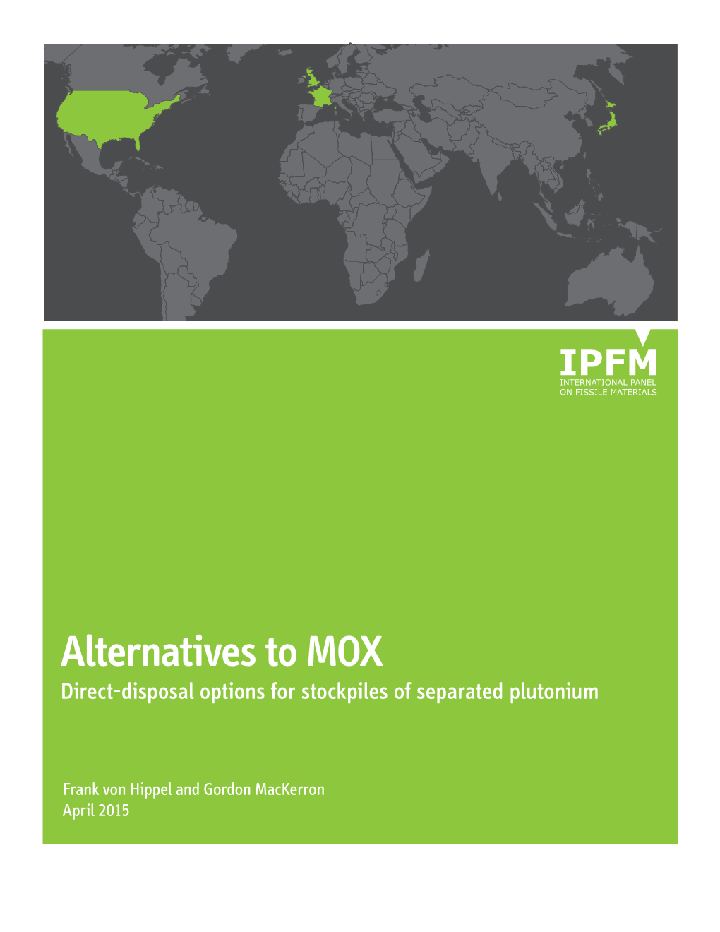 Alternatives to MOX Direct-Disposal Options for Stockpiles of Separated Plutonium