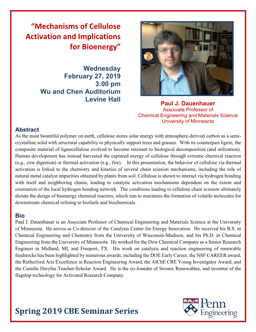 “Mechanisms of Cellulose Activation and Implications for Bioenergy”